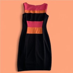 MAGGY LONDON Striped cocktail dress (sz 6)